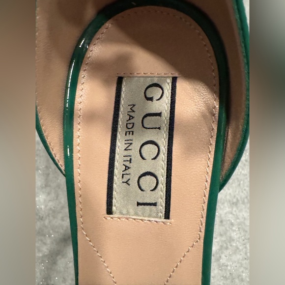 Gucci Vernice Crystal Double G Platform Pumps 36.5 PRICE IS FIRM - Picture 10 of 11